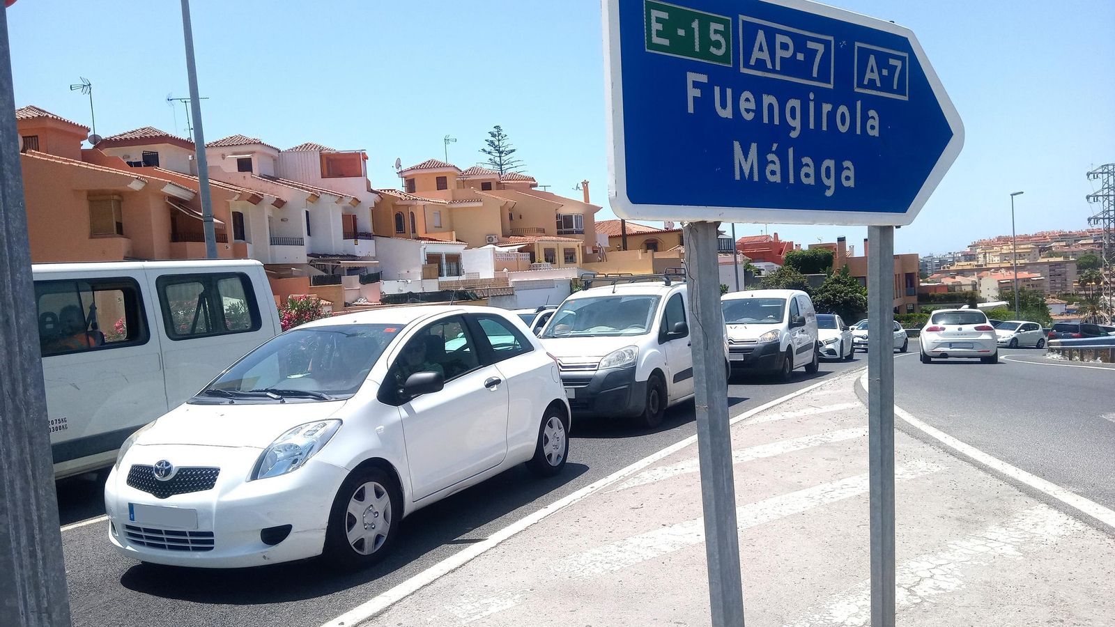 Un acceso a la autovía.