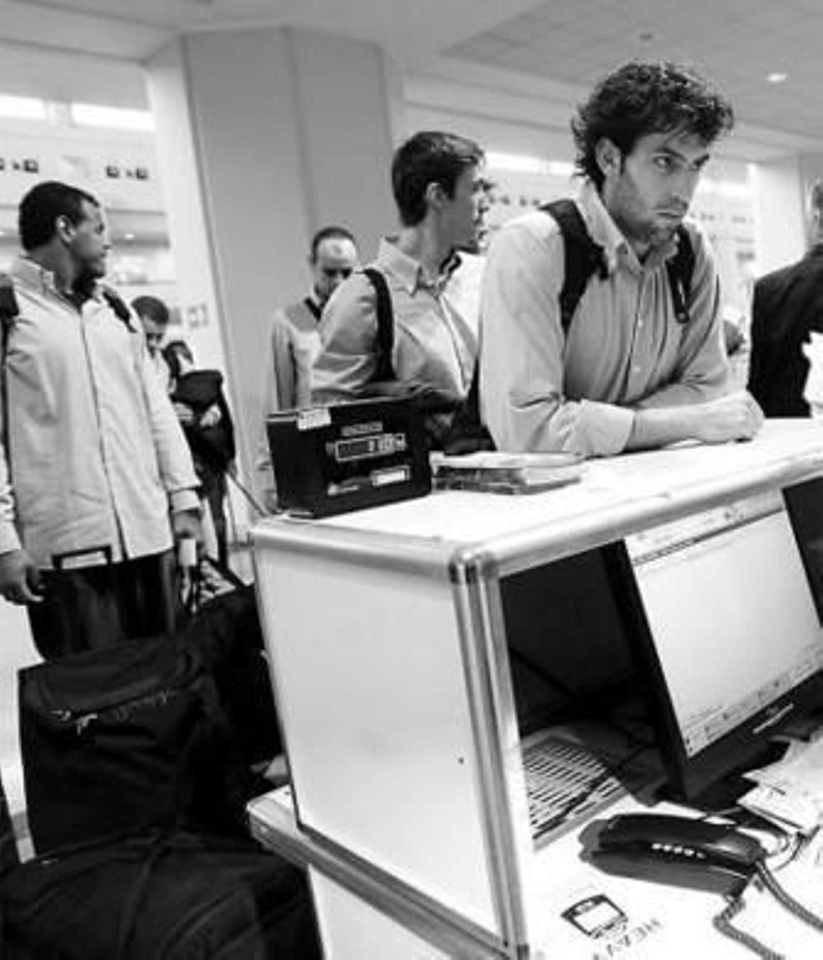 Berni Rodríguez, Welsch y Jiménez, antes de viajar hacia Moscú ayer.