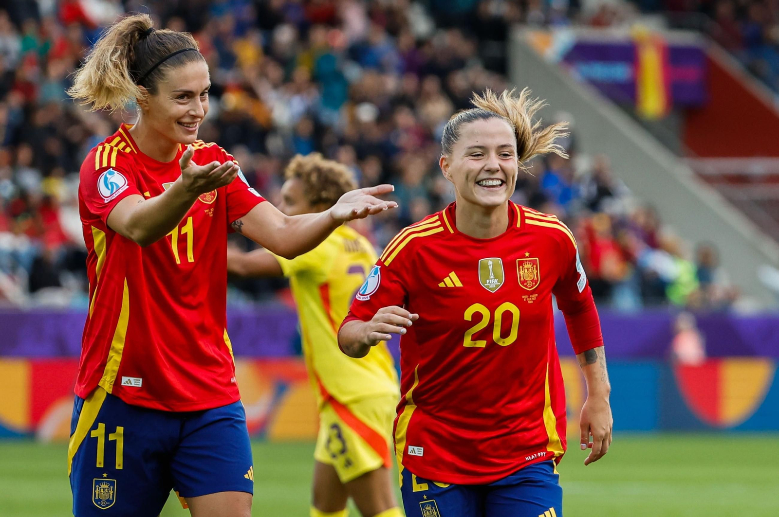 Las fotos de la goleada de España sobre Bélgica en la Eurocopa femenina