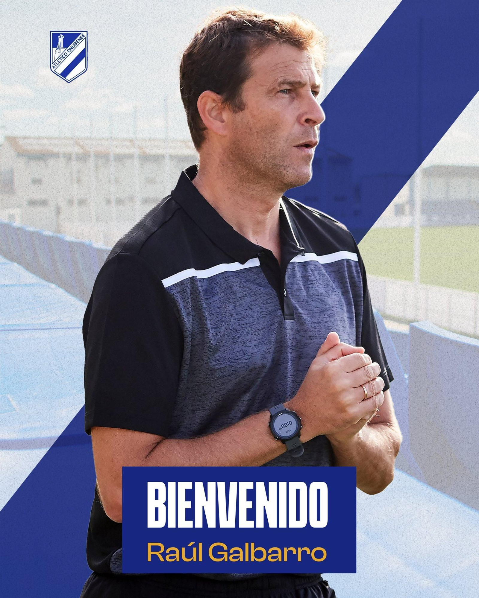 Raúl Galbarro, nuevo entrenador del Atlético Onubense.