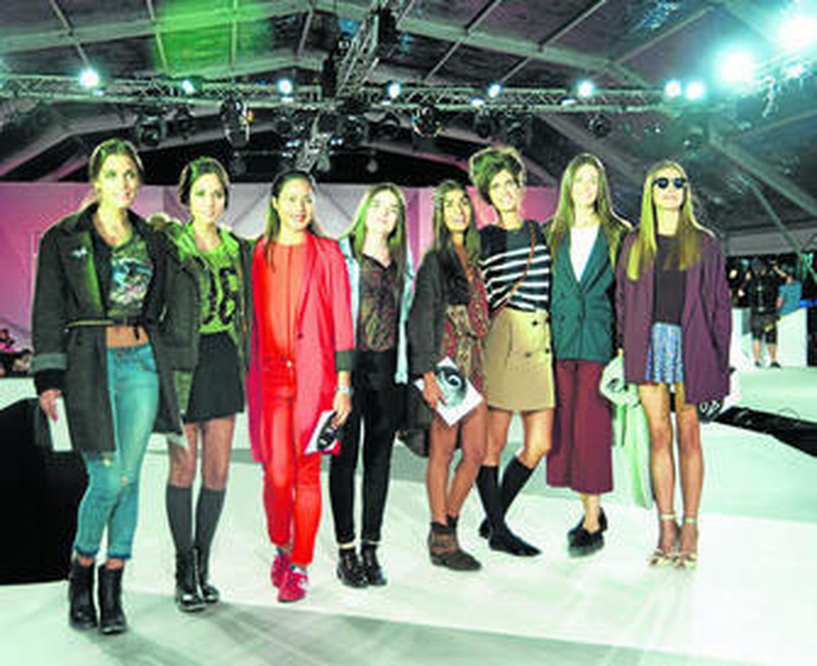 Las finalistas del concurso.