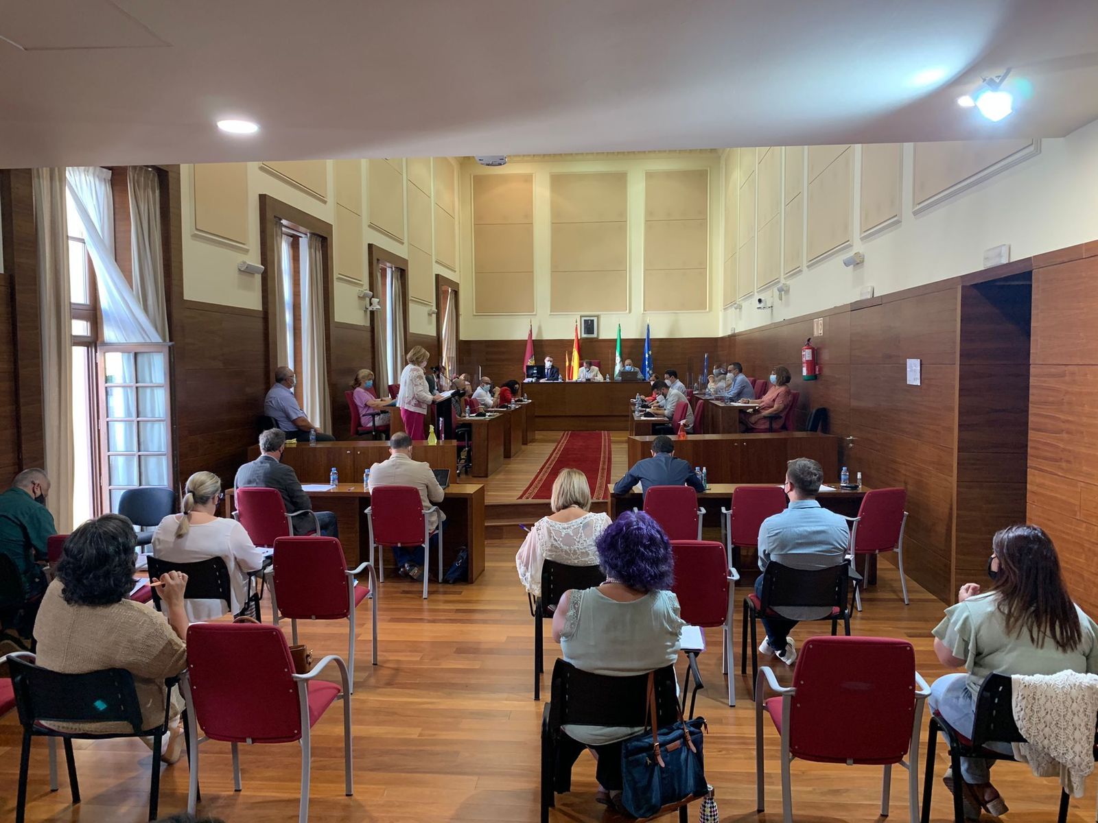 Un momento del Pleno celebrado el jueves en el Consistorio.