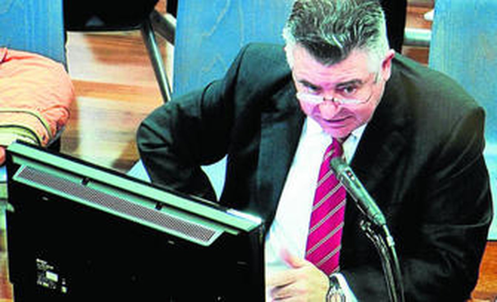 Roca, ayer, durante la tercera jornada de interrogatorios de la Fiscalía Anticorrupción en la segunda fase del juicio por el caso Malaya.