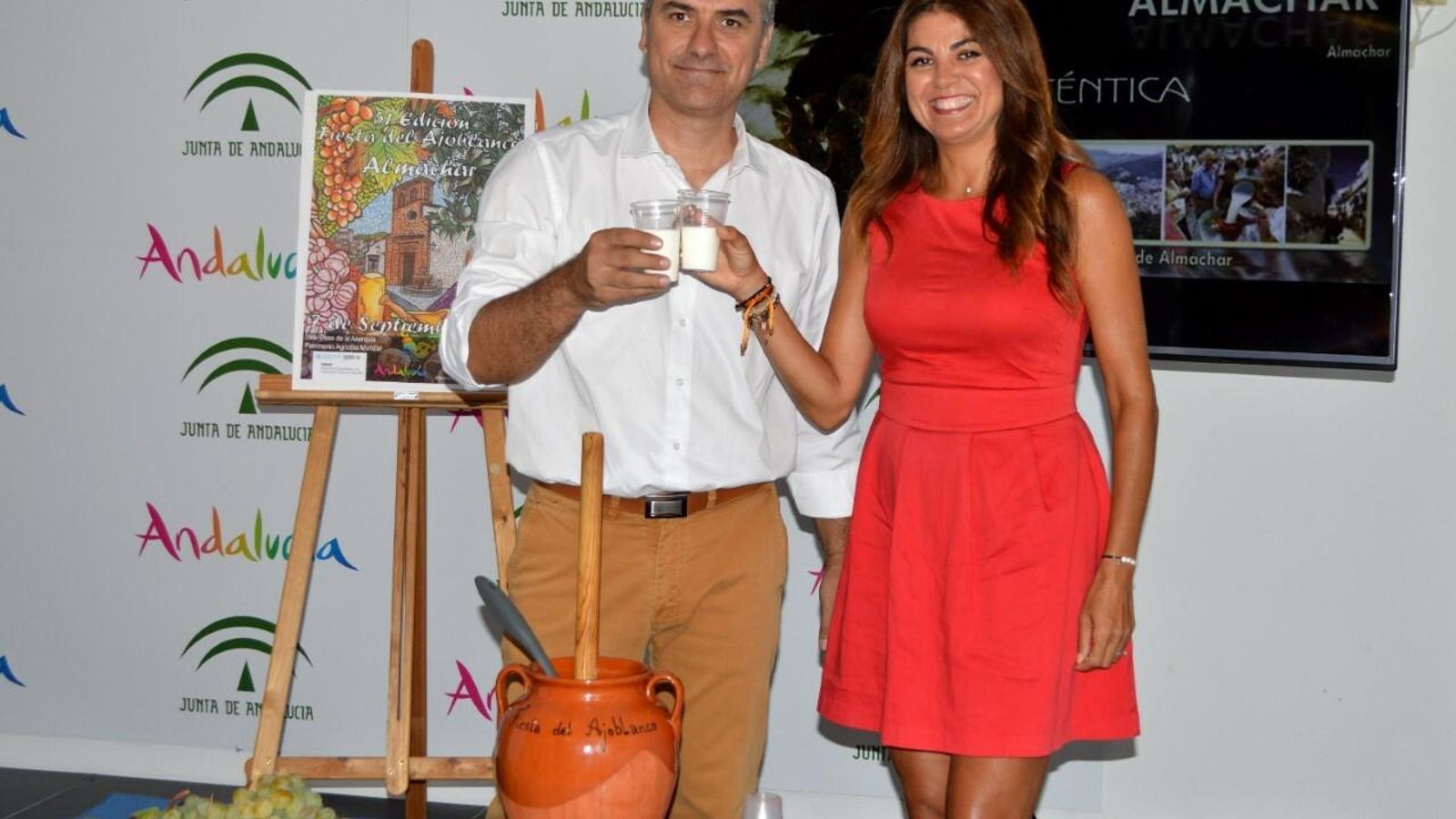 Presentación de la fiesta del Ajoblanco.