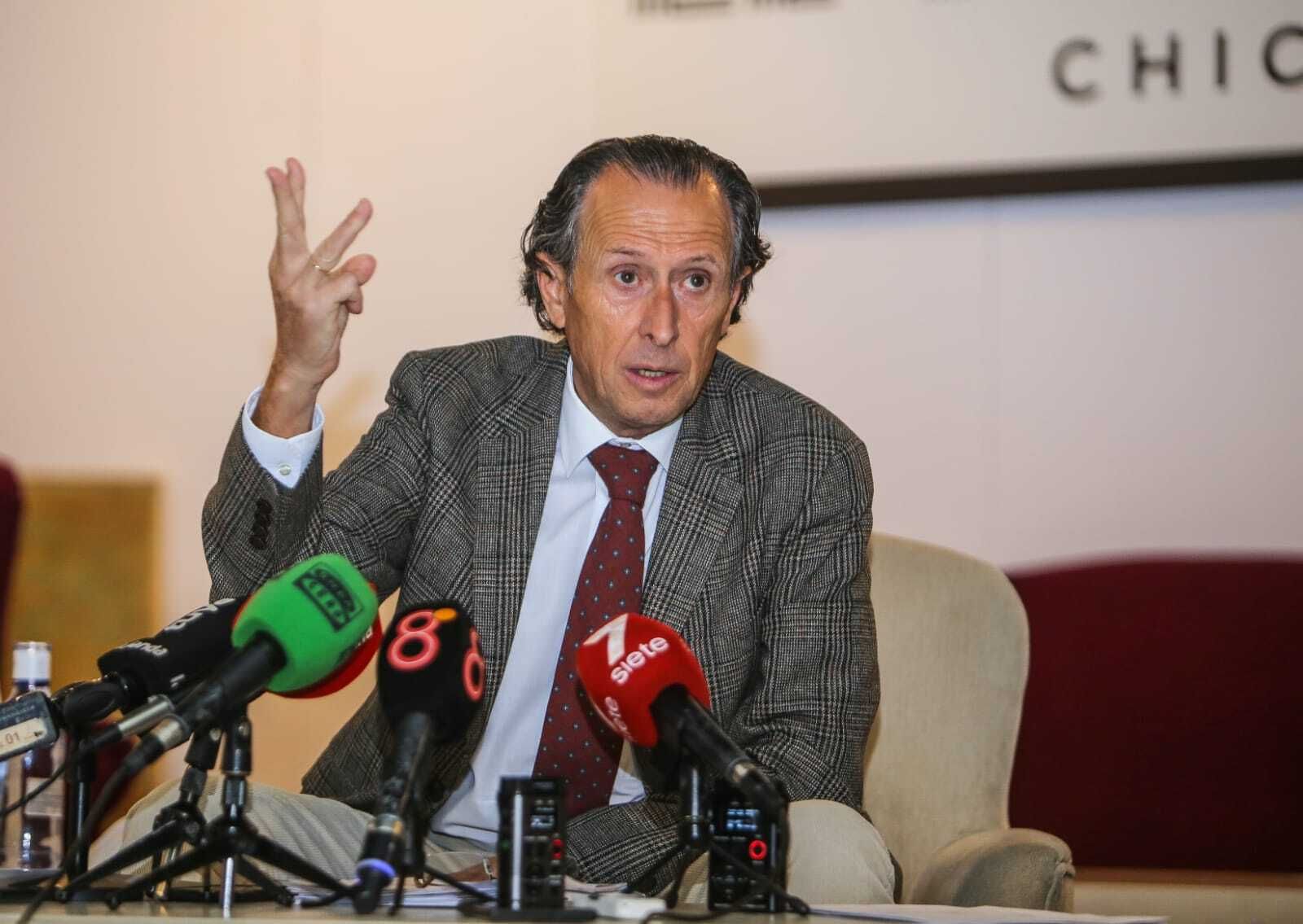 El alcalde de Chiclana, José María Román, en una reciente comparecencia.