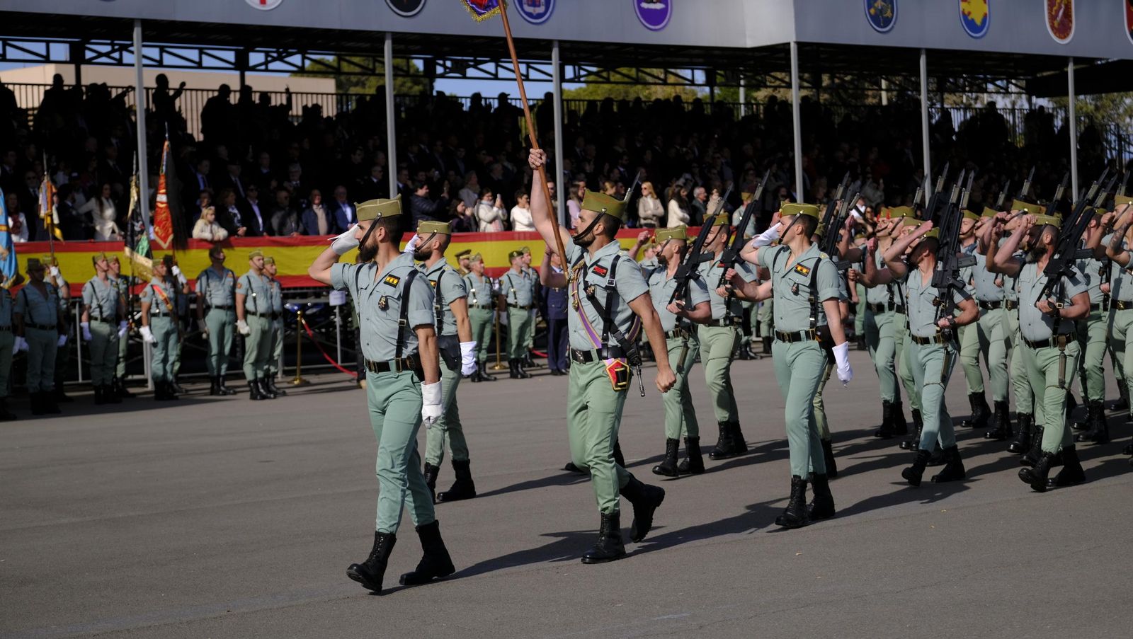 Conmemoración del Combate de Edchera en la Base Álvarez de Sotomayor de La Legión, en imágenes
