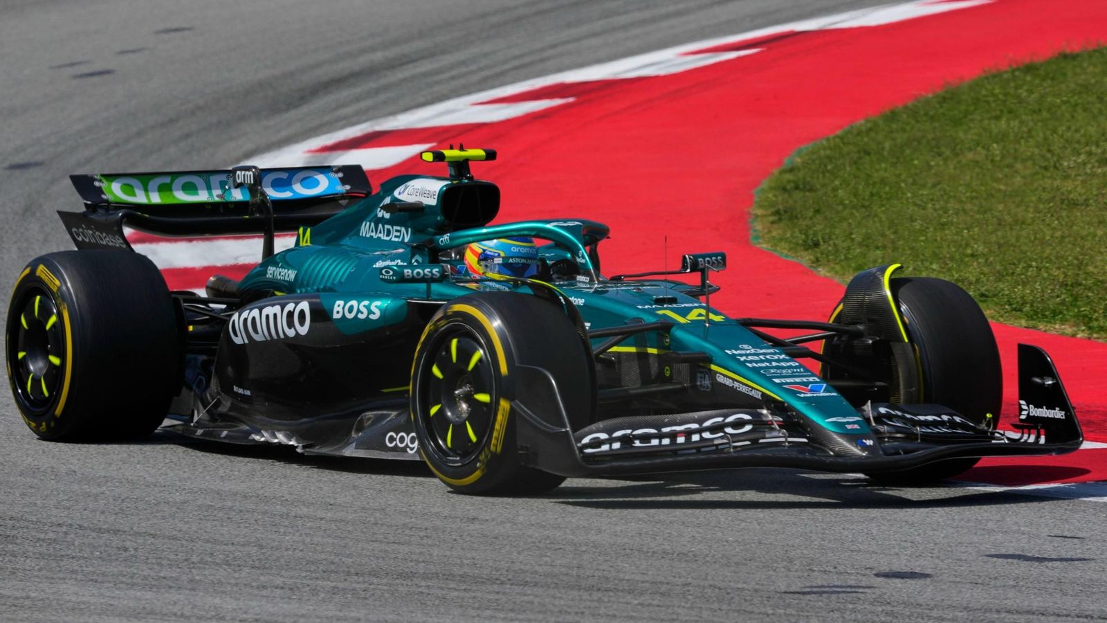 Fernando Alonso durante el Gran Premio de España de Fórmula 1