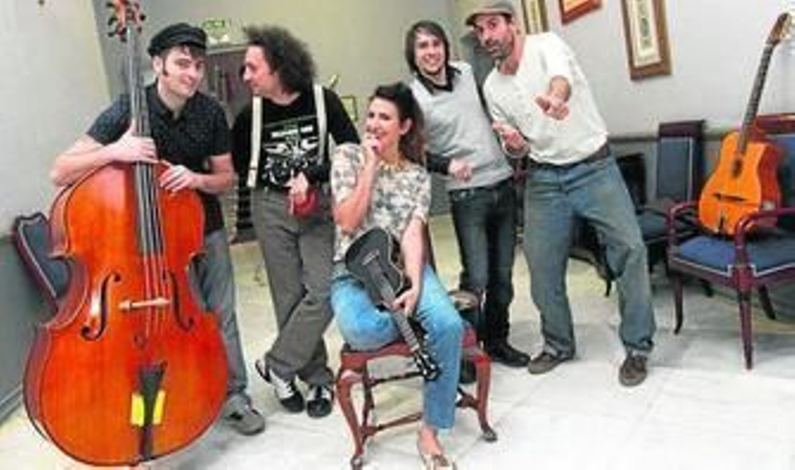 Los integrantes de la banda Dry Martina.