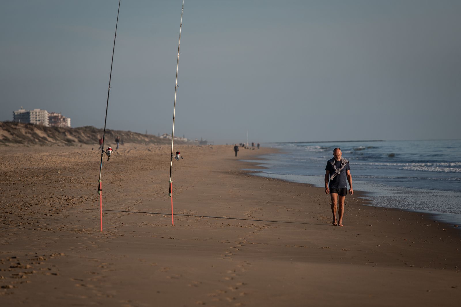 Una puesta de sol en la playa de Los Enebrales