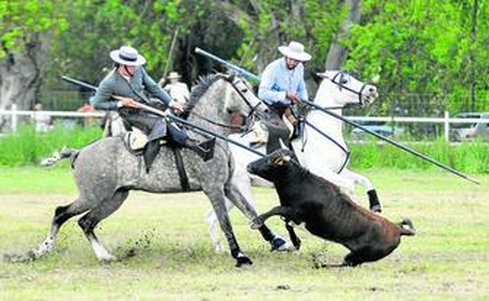 Un momento de la jornada inaugural de ayer del Campeonato de España de Acoso y Derribo.