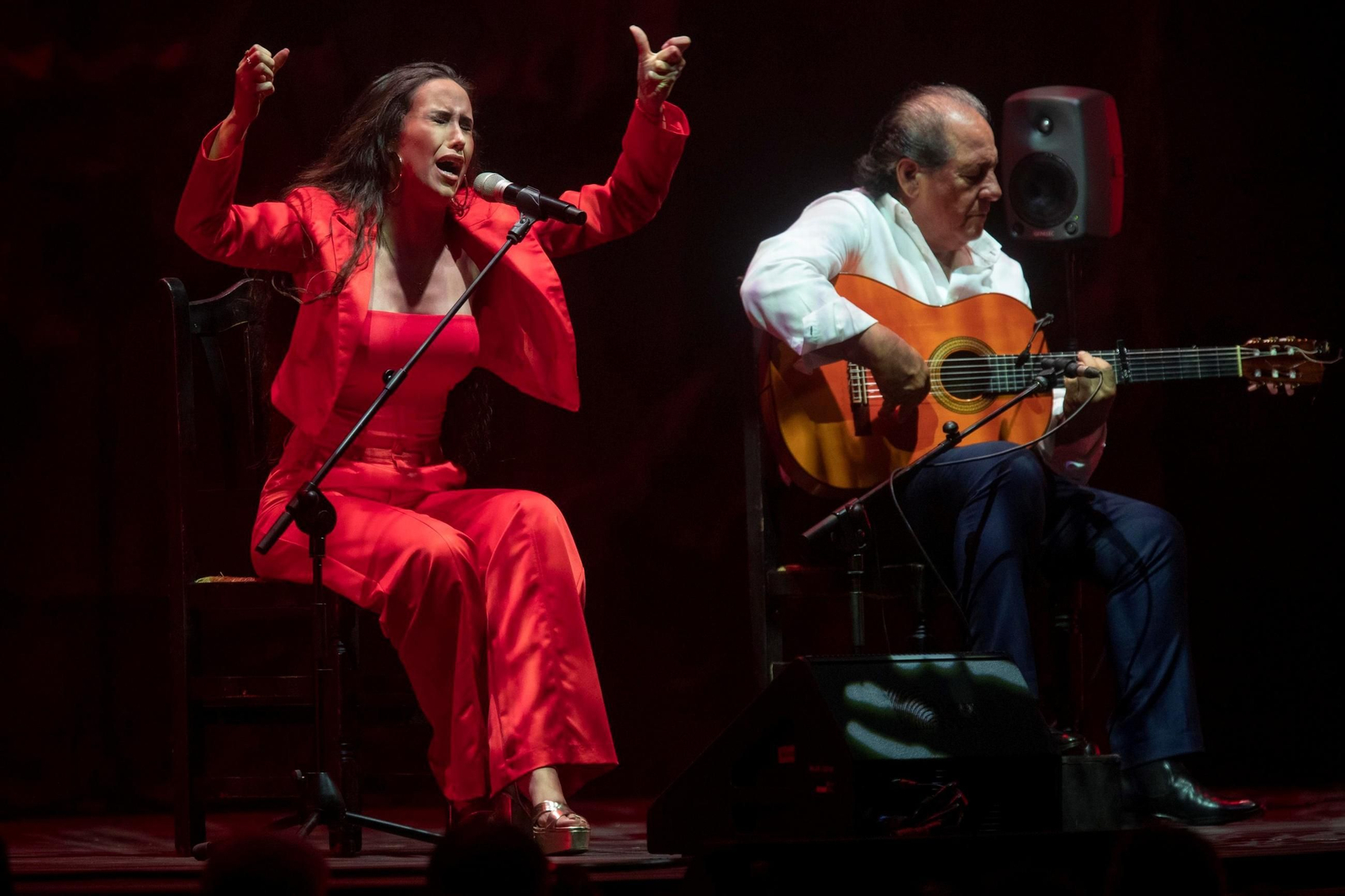 La cordobesa Rocío Crespillo Luna durante su actuación en Festival Internacional del Cante de las Minas de La Unión