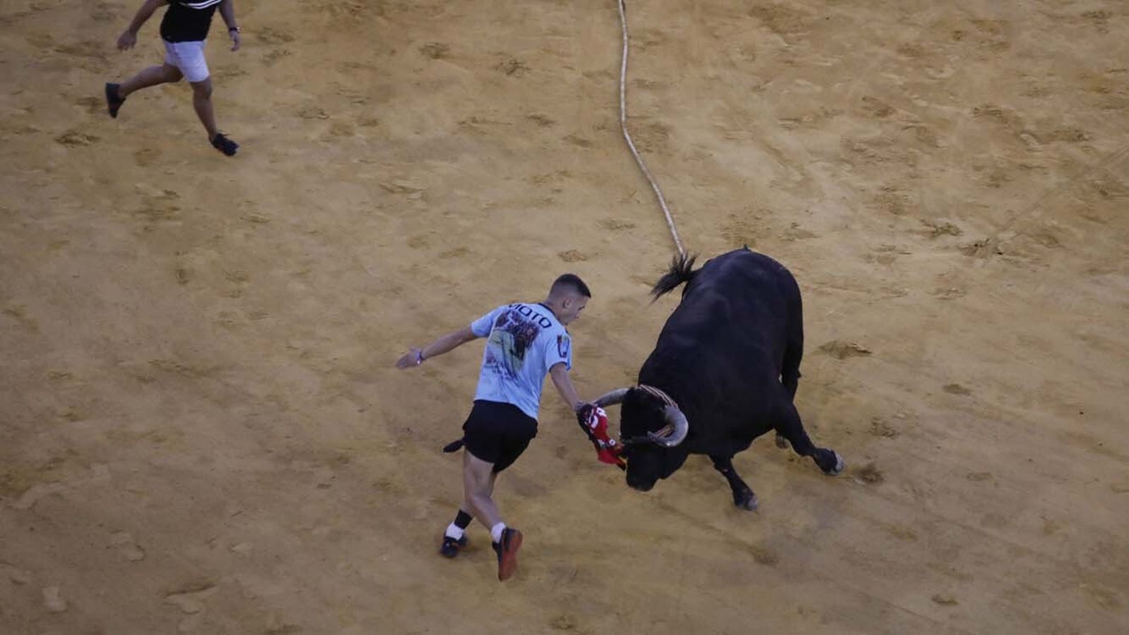 Las fotos del Toro del Aguardiente de San Roque