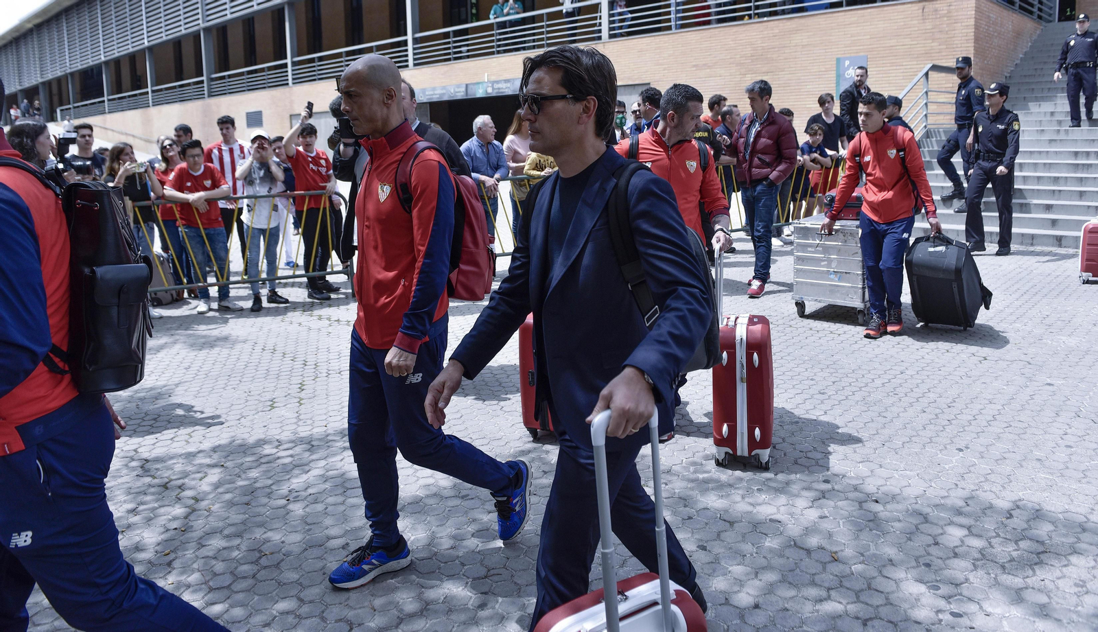 Las imágenes de la llegada del Sevilla