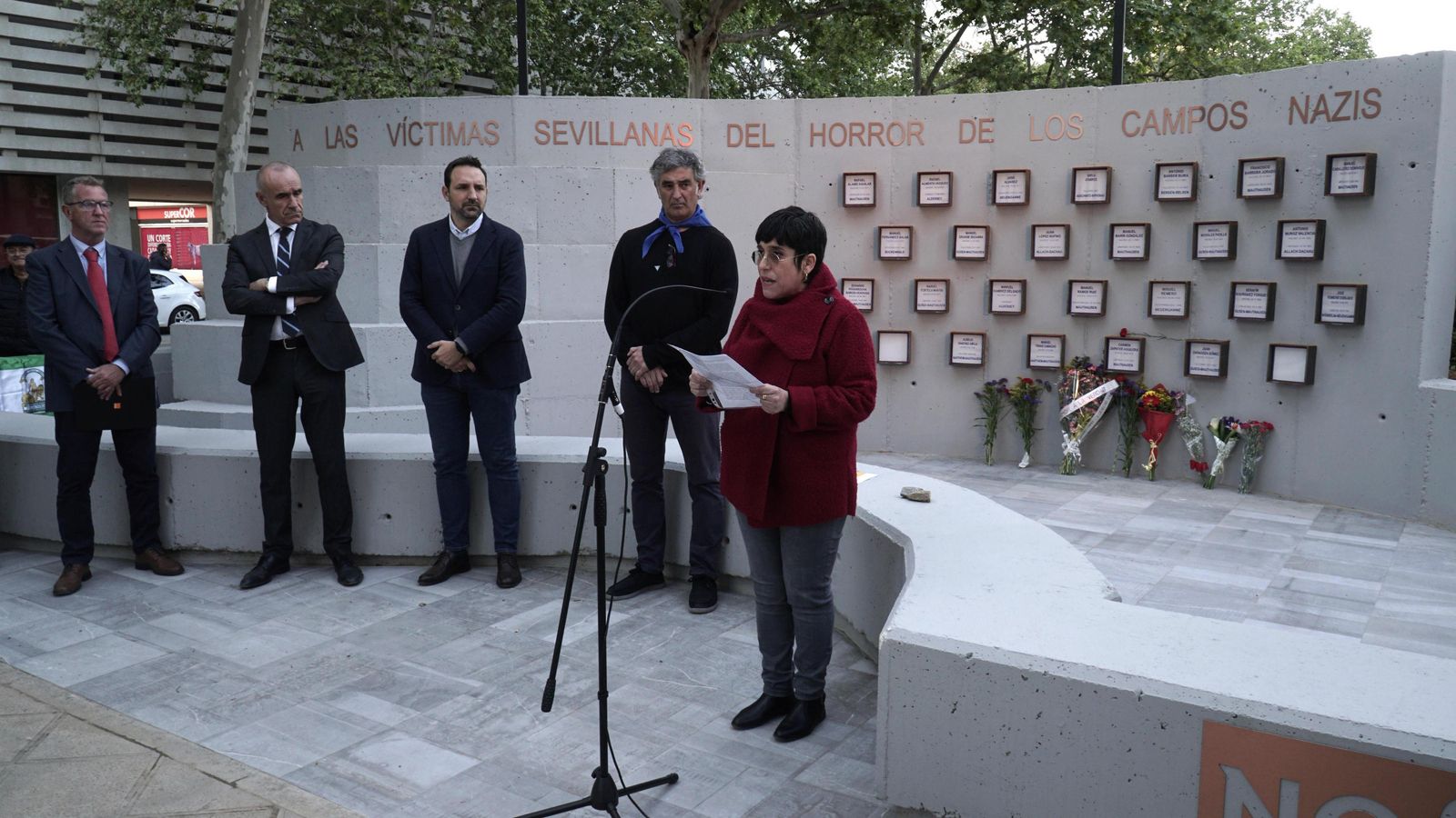 Un momento del acto celebrado esta tarde con la presencia del alcalde, Antonio Muñoz.