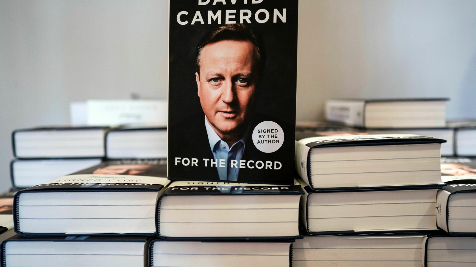 El libro de David Cameron.