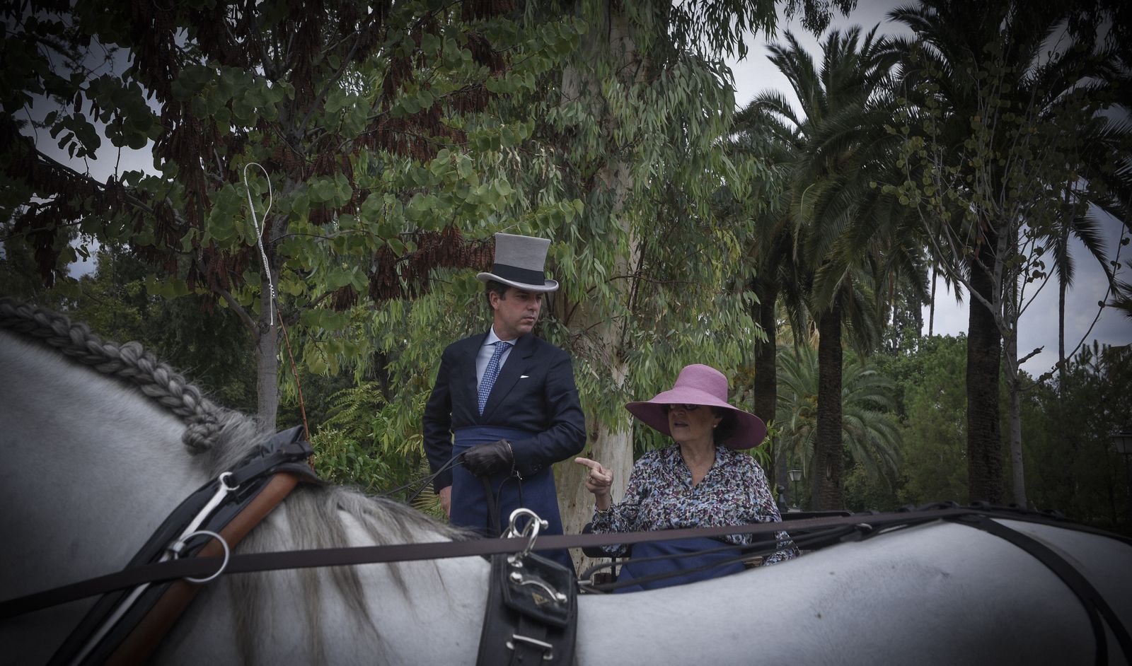 Exhibición de enganches y paseo de carruajes por el parque de María Luisa