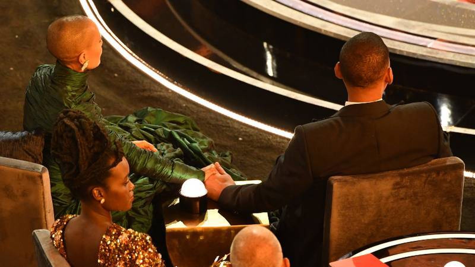 Will y su mujer, Jada Pinkett (a la que fue dirigido el comentario que exaltó al actor), durante la ceremonia de los Oscar.