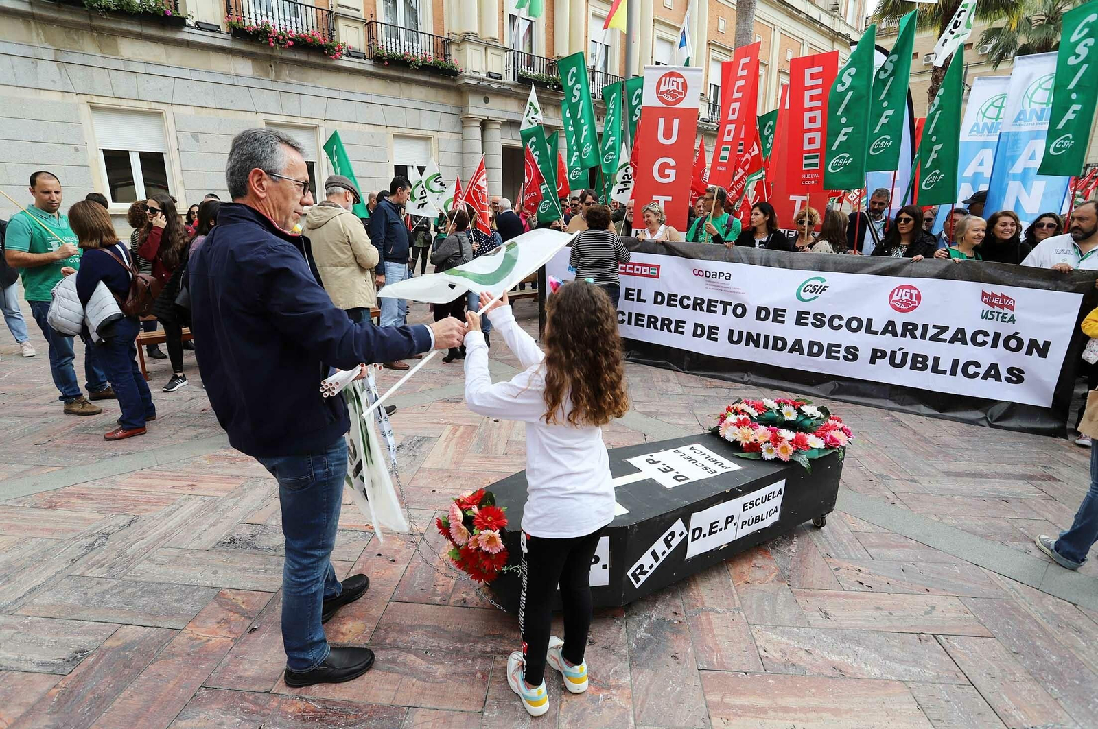 Imágenes de la manifestación en defensa de la educación pública
