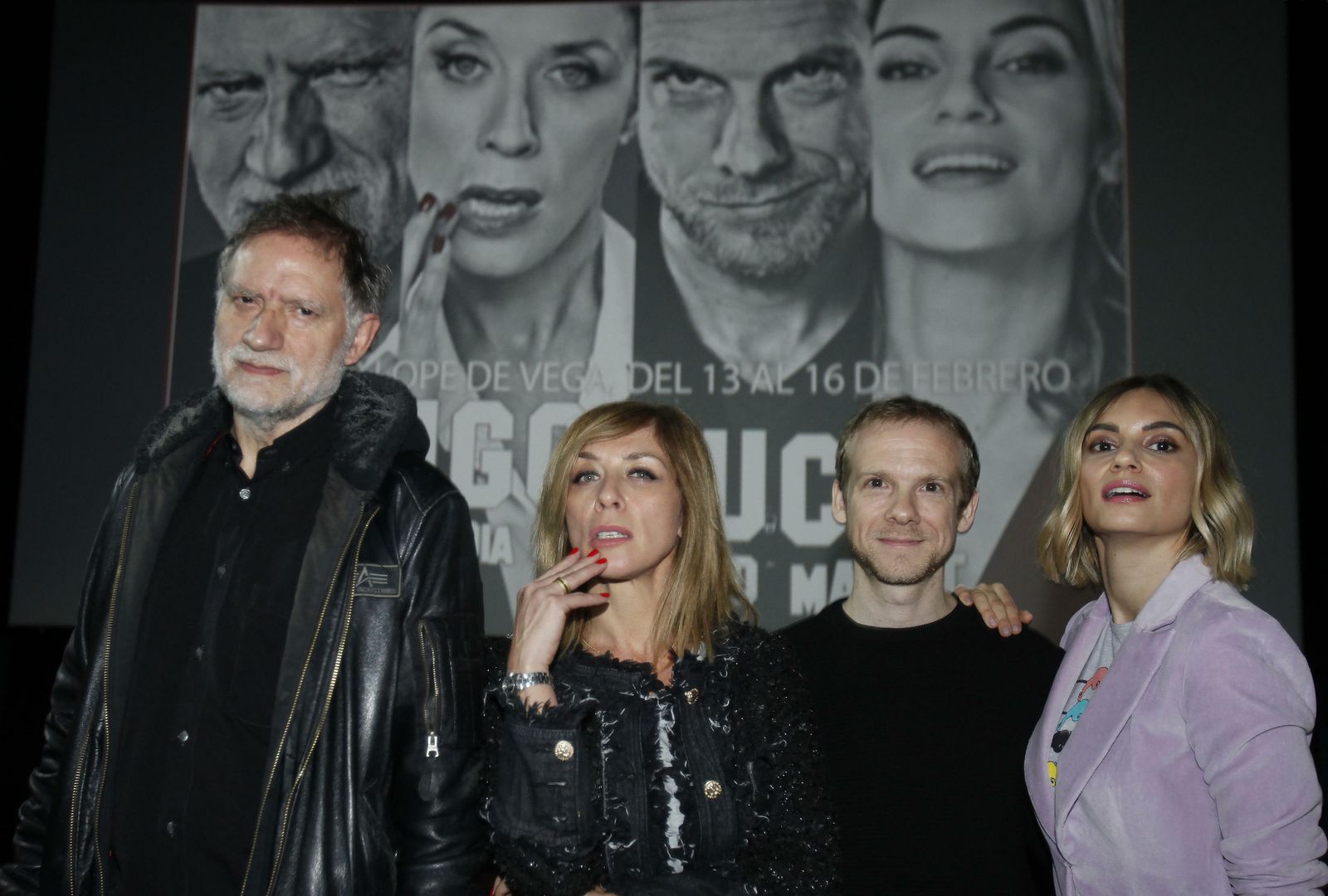 Nancho Novo, Eva Isanta, Fernando Ramallo y Norma Ruiz, en Sevilla.