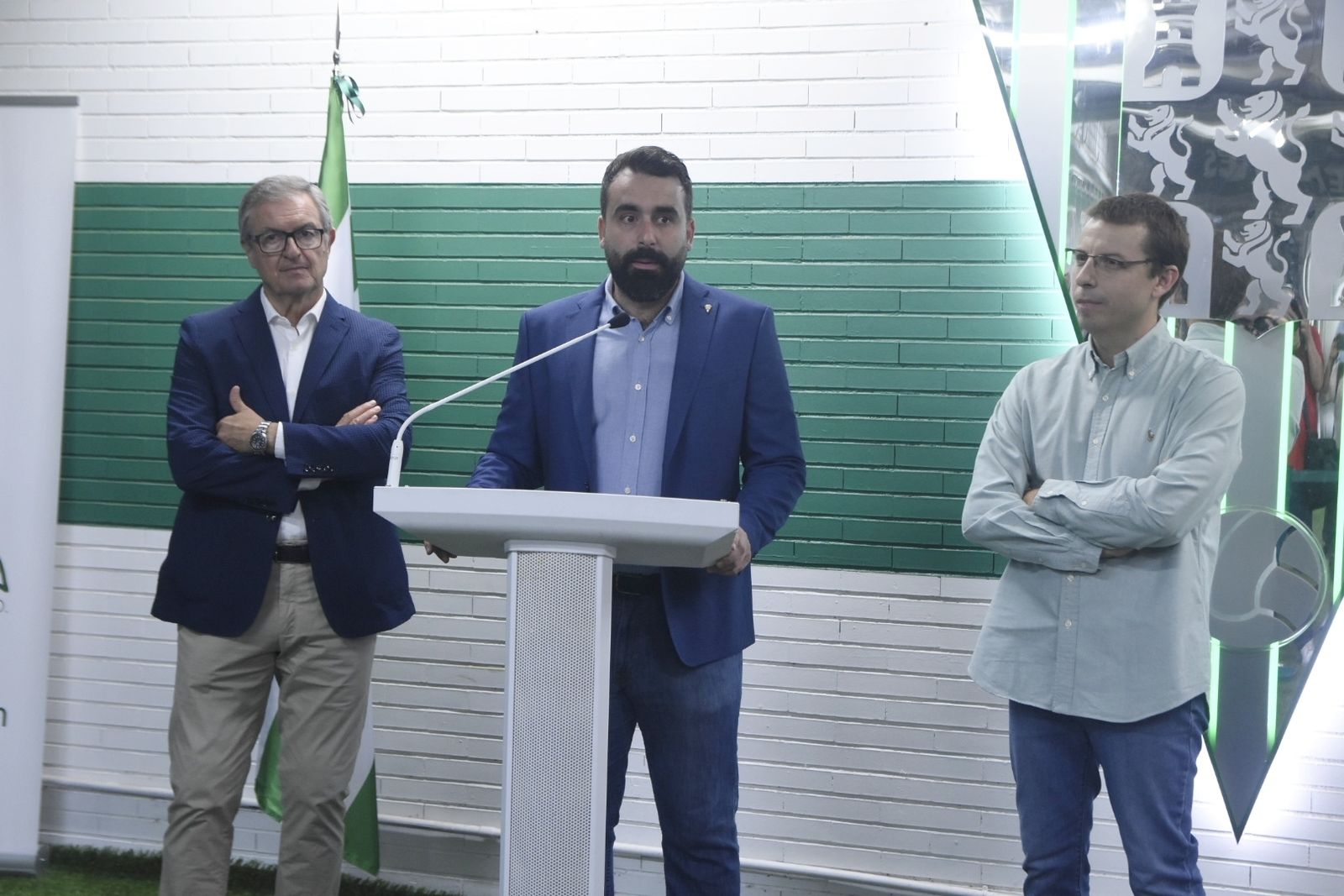 Alberto Mayoral, durante un acto en El Arcángel.