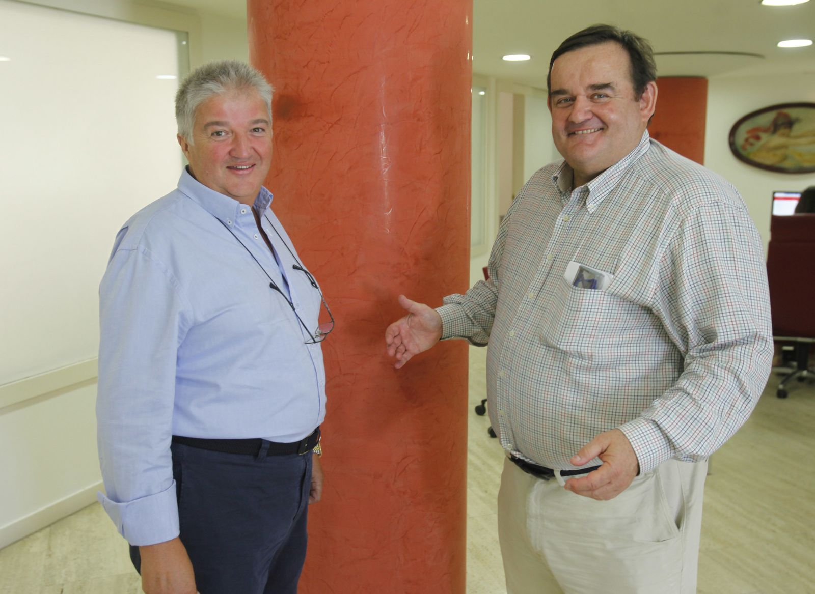 José Manuel Navarro Bernal, actual propietario, y Felipe Silvela, uno de los fundadores