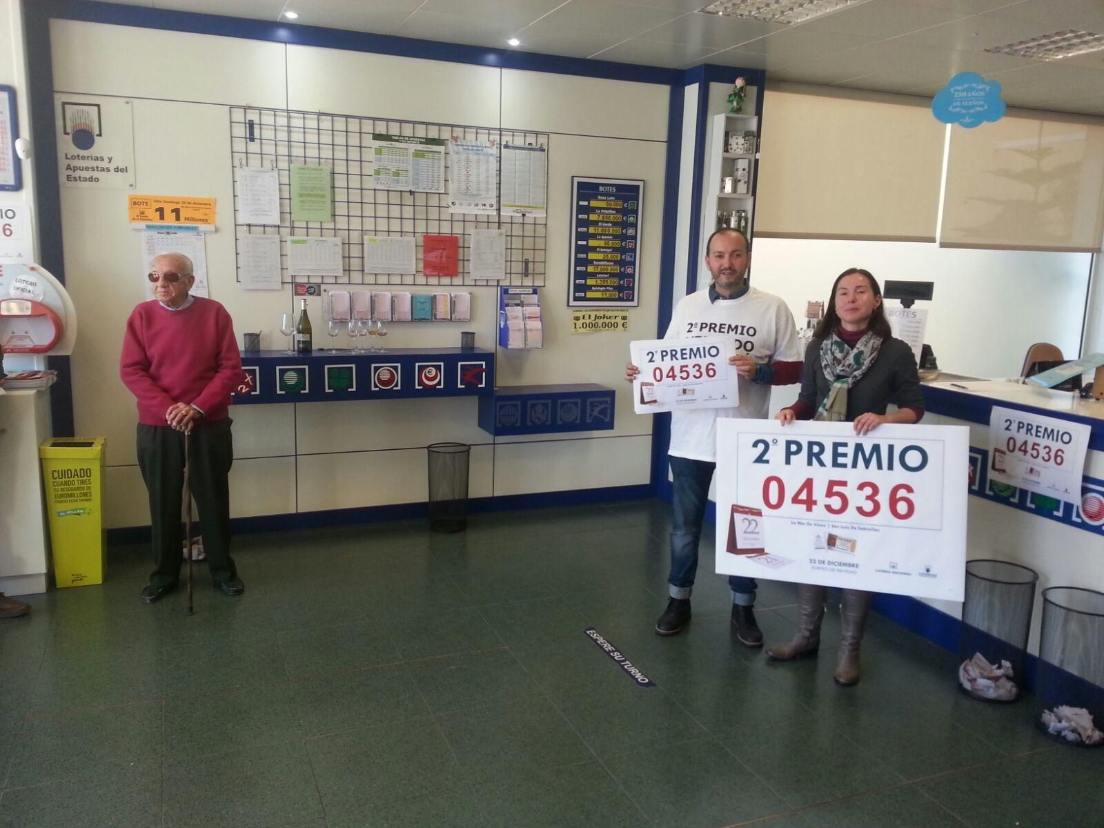 Los premiados en la Lotería de Navidad en Málaga