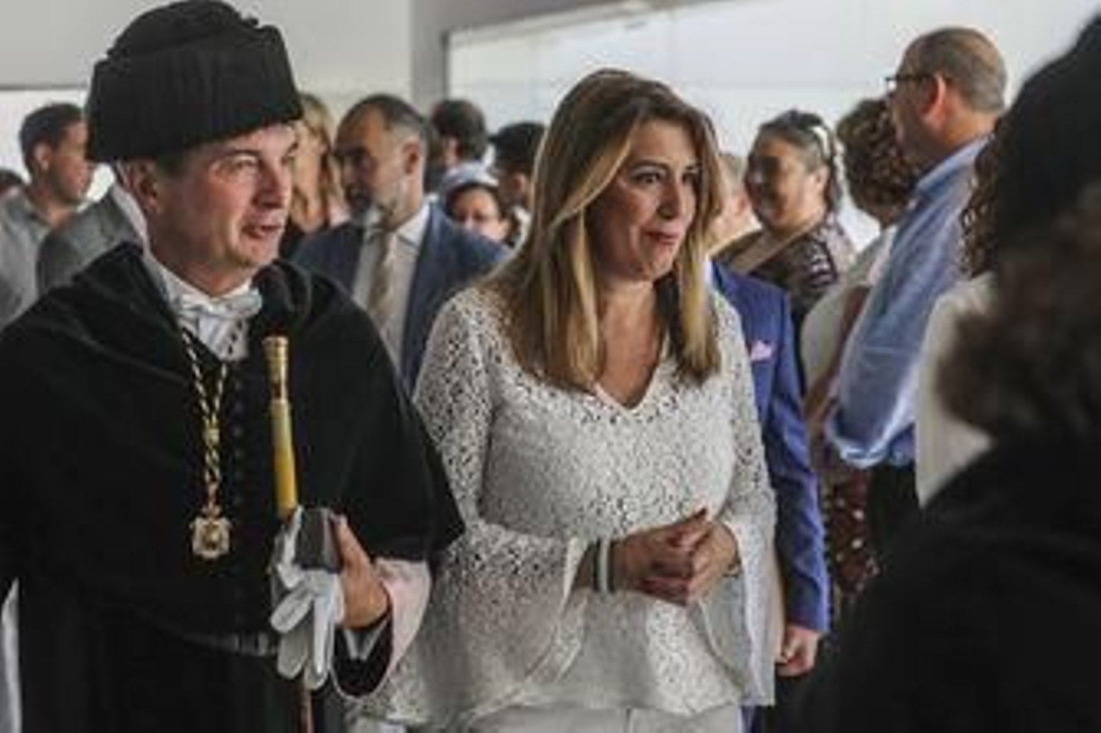 Susana Díaz, en Cádiz el lunes pasado, con motivo de la apertura del curso universitario.