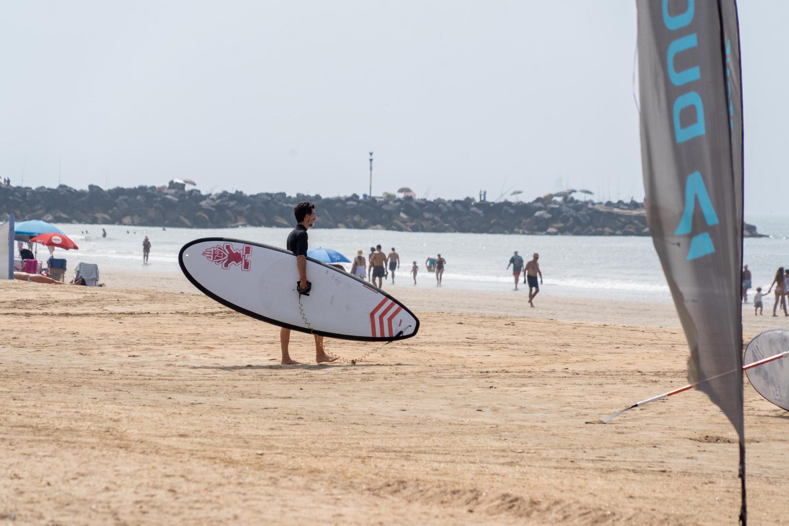 El ambiente de las playas de Huelva el domingo 24 de agosto