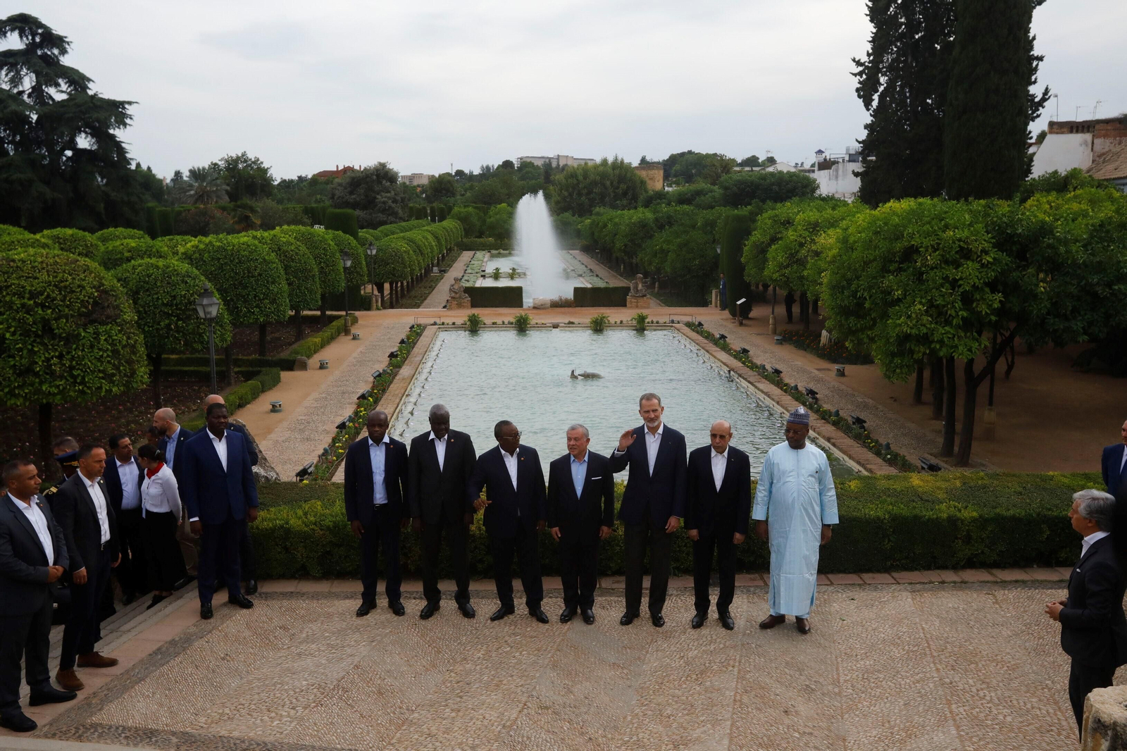 Los reyes Felipe VI y Abdalá II, en el Alcázar de los Reyes Cristianos de Córdoba