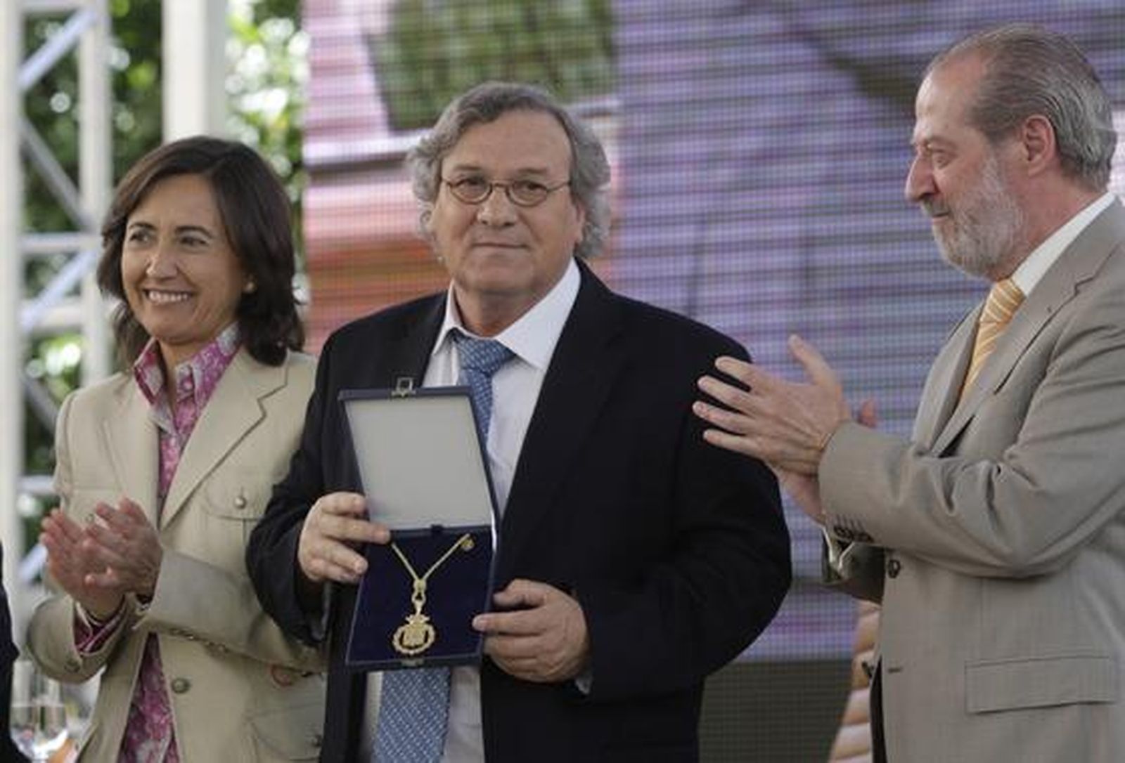 El cantaor Manuel Gerena, que debutó como profesional en 1968, recibió el reconocimiento a una larga carrera.

Foto: Belen Vargas