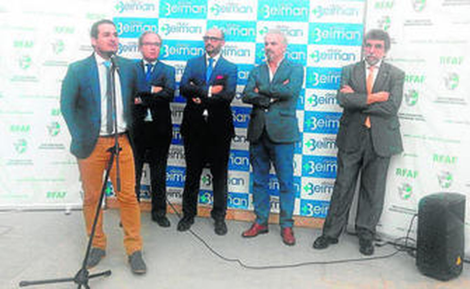 Benjamín Ruiz, director gerente de Clínica Beiman, en el acto de inauguración en Córdoba.