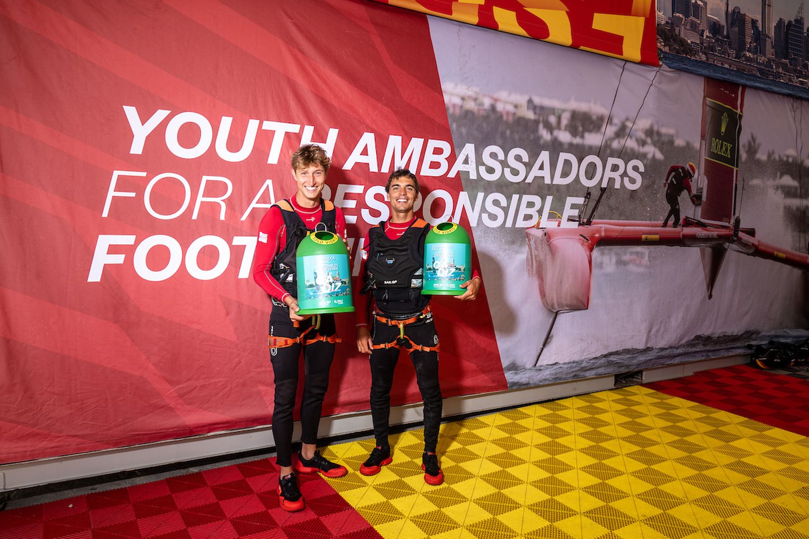 Tripulación con el miniglu