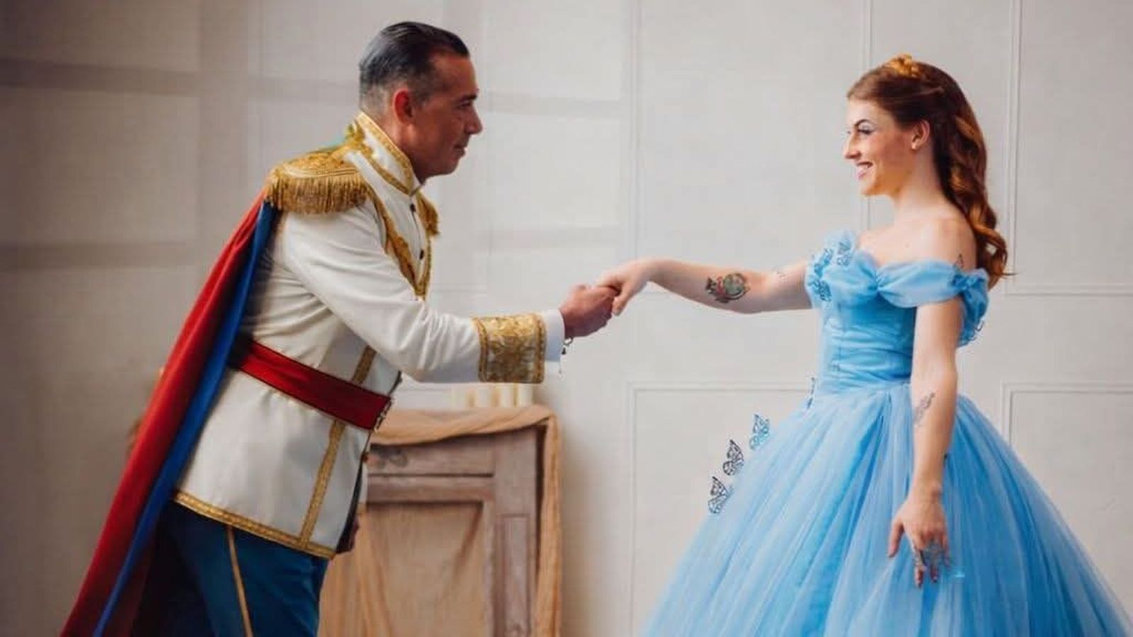 El concejal Davd Calleja, con una de sus colaboradoras durante este Carnaval.