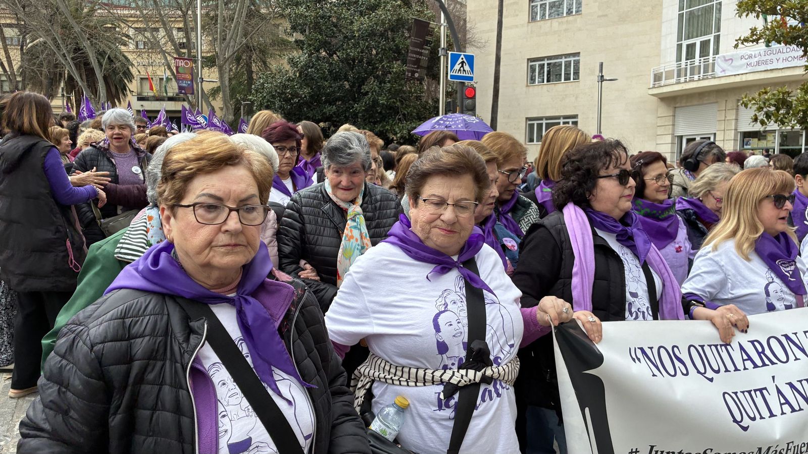 Manifestación del Día de la Mujer en Jaén.