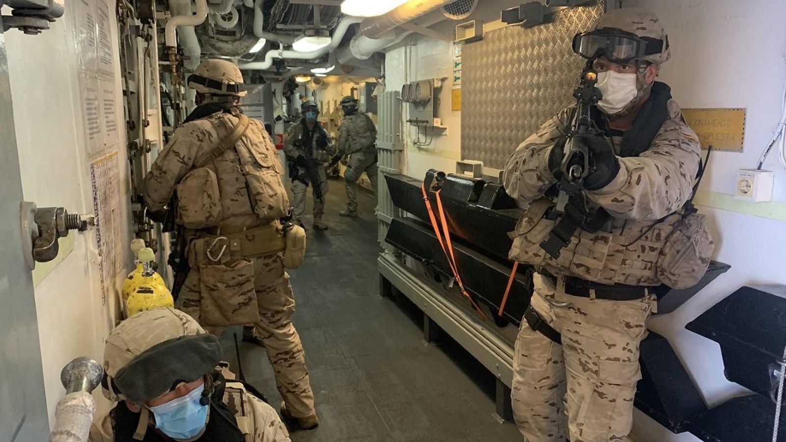 EOS de Infantería de Marina en el ejercicio Marsur.