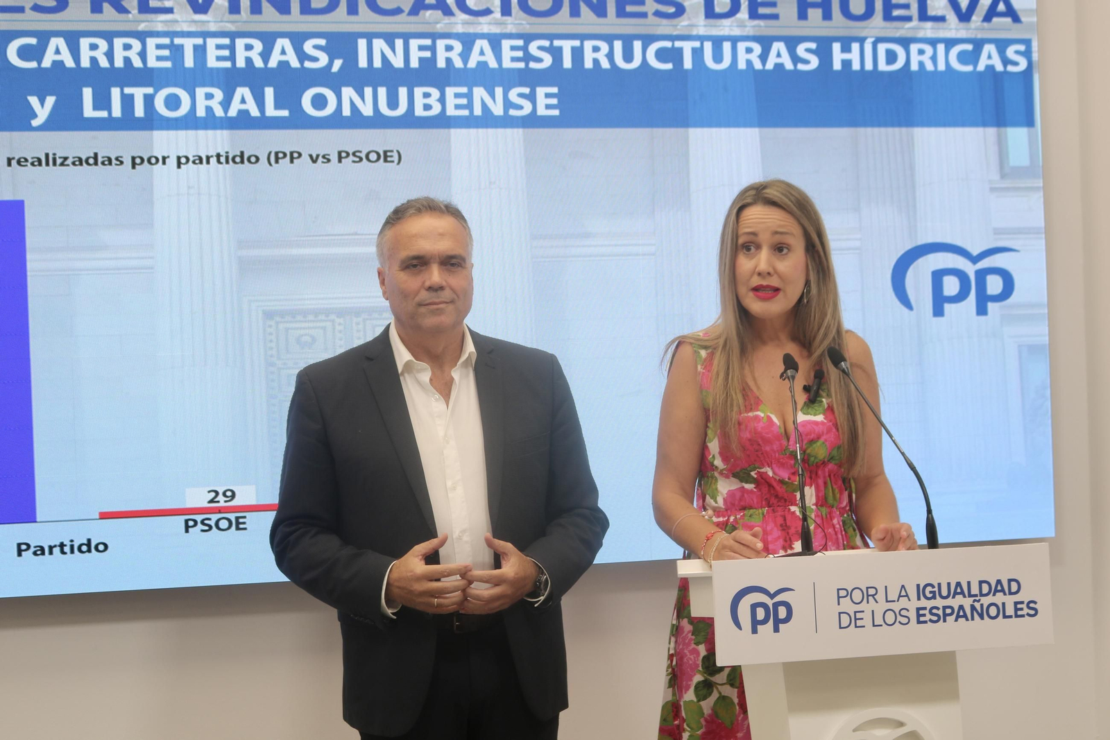 Bella Verano y Manuel García Félix, este jueves en rueda de prensa.