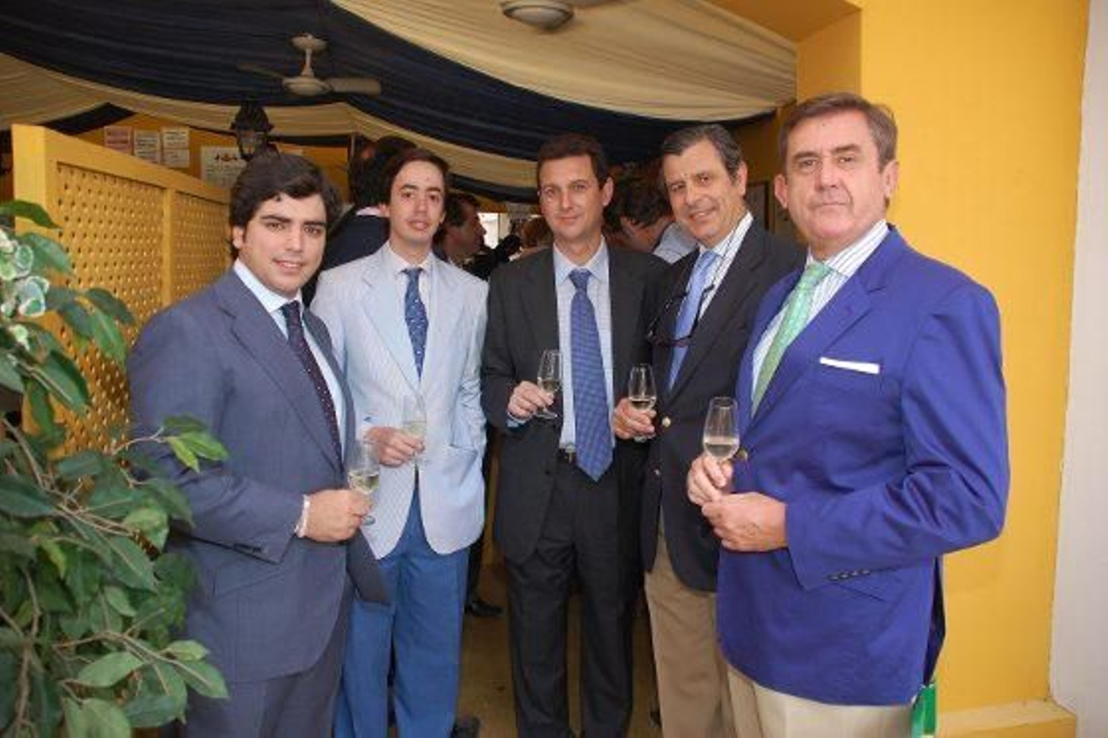 Bosco Guerrero Ruiz-Mateos, de Nueva Rumasa, junto a Juan Pedro Domecq; Juan Guerrero Pemán; Alfonso Merediz y Miguel Berraquero.

Foto: Manu Garcia