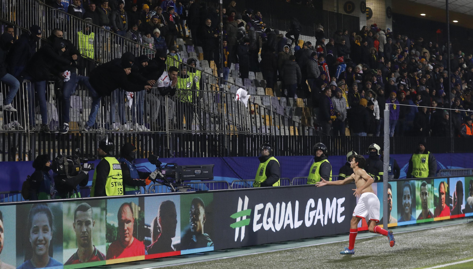 El Maribor-Sevilla FC, en imágenes