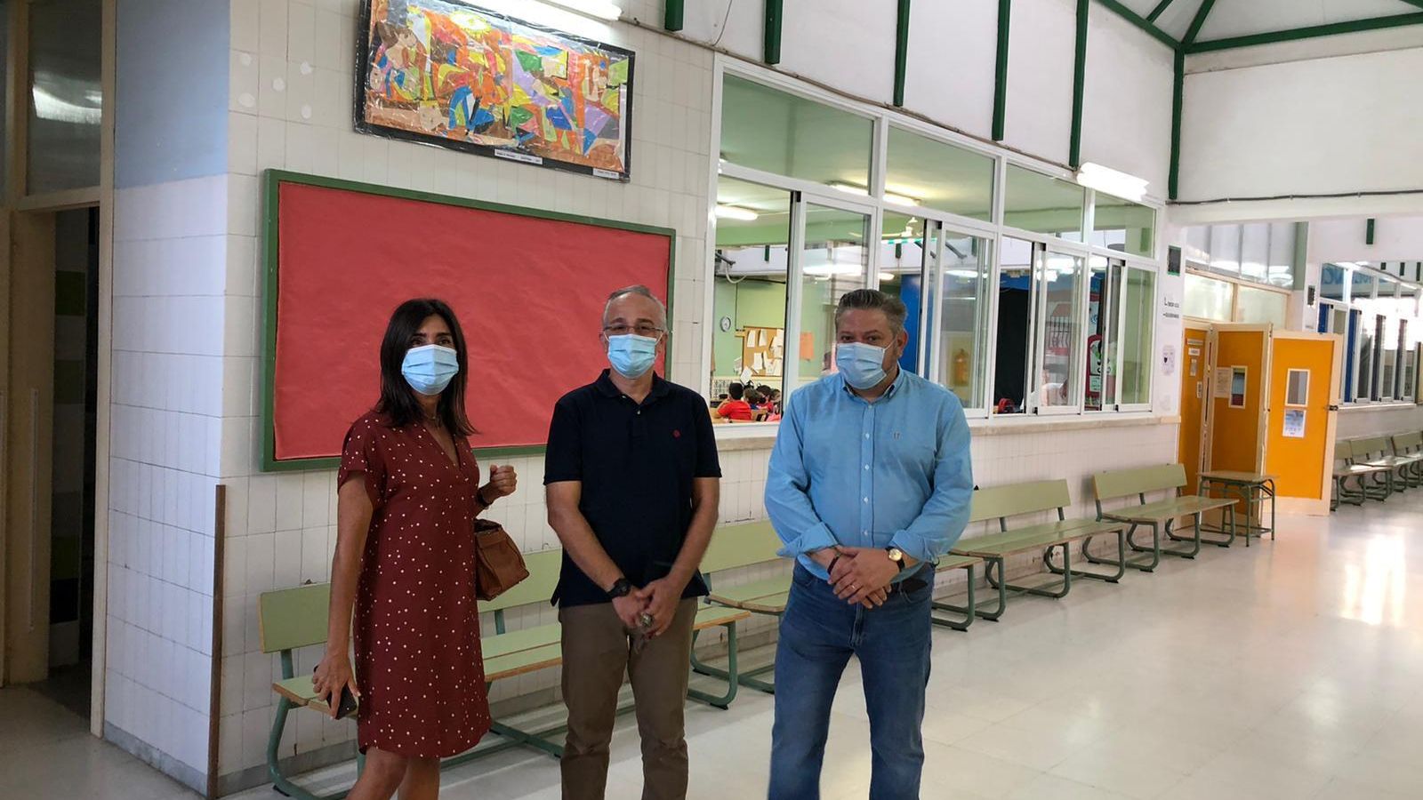 Visita de los concejales al CEIP Santa Isabel