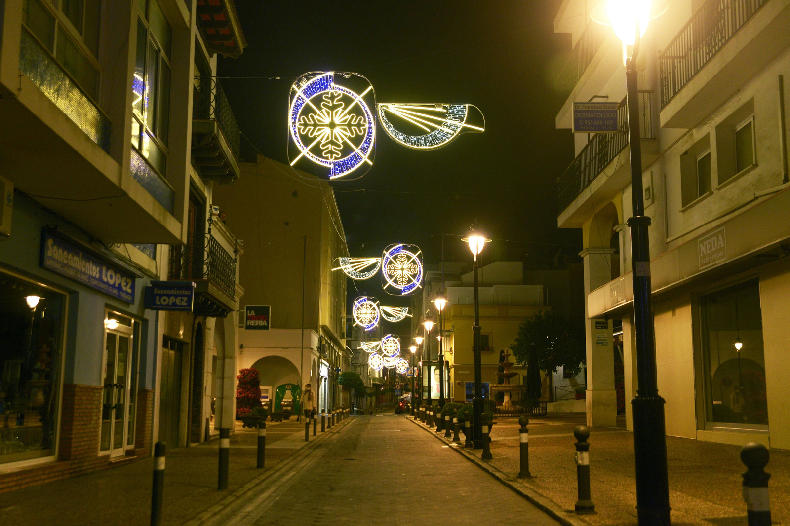 Fotos del alhumbrado navideño de Algeciras
