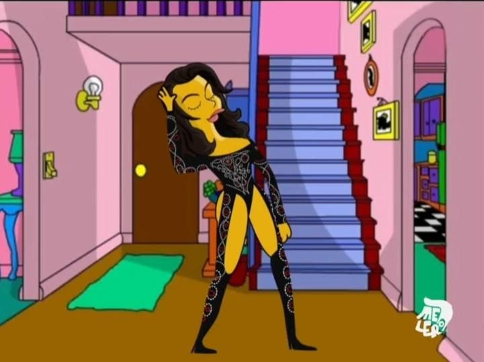 Chanel a lo 'SloMo' en casa de Homer Simpson