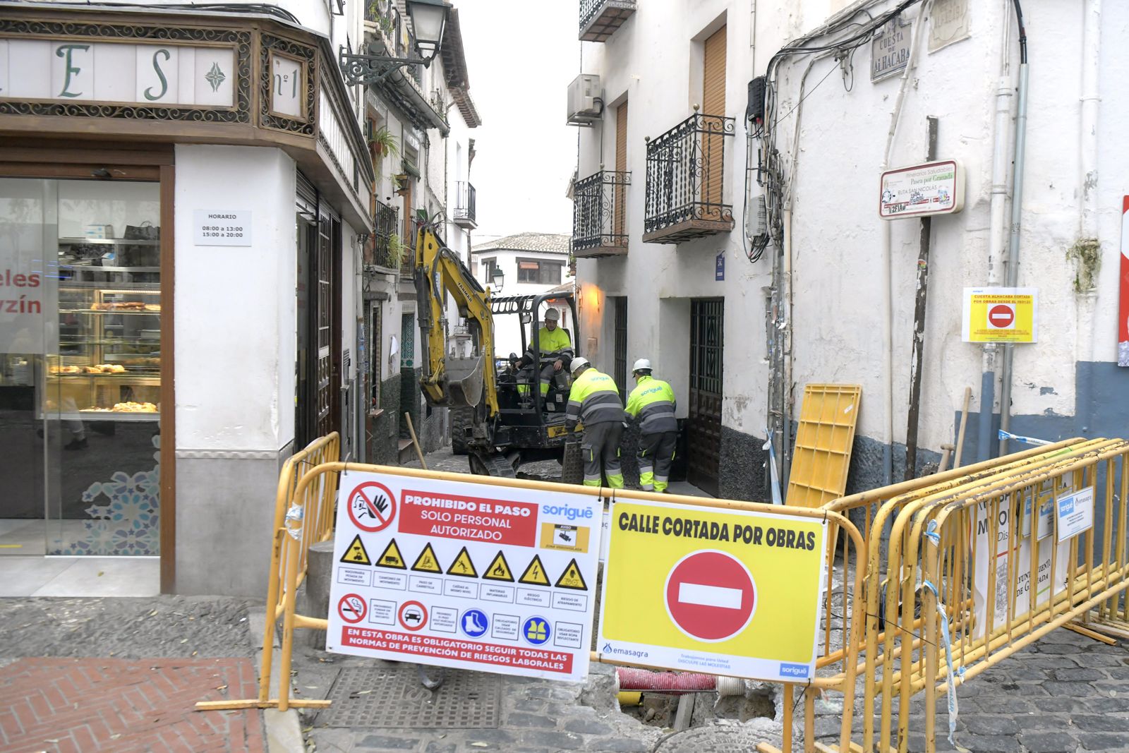 De la Cuesta Alhacaba a San Nicolás, obras en imágenes