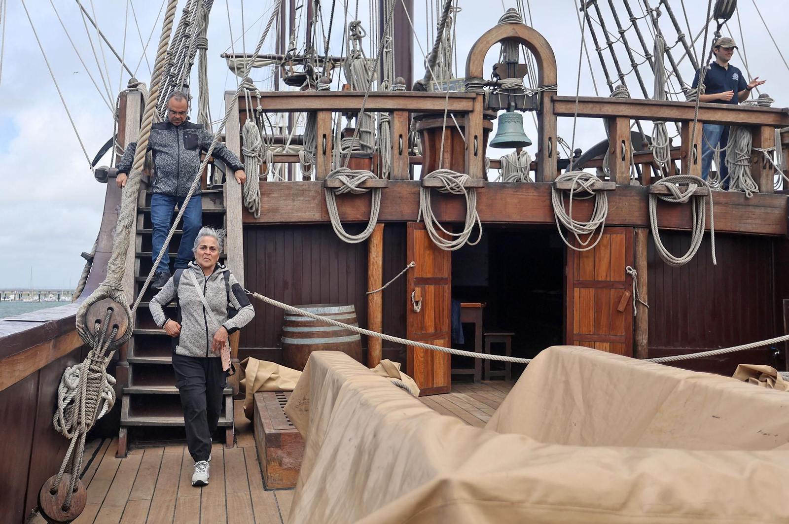 Imágenes del Galeón Andalucía en el Puerto de Huelva