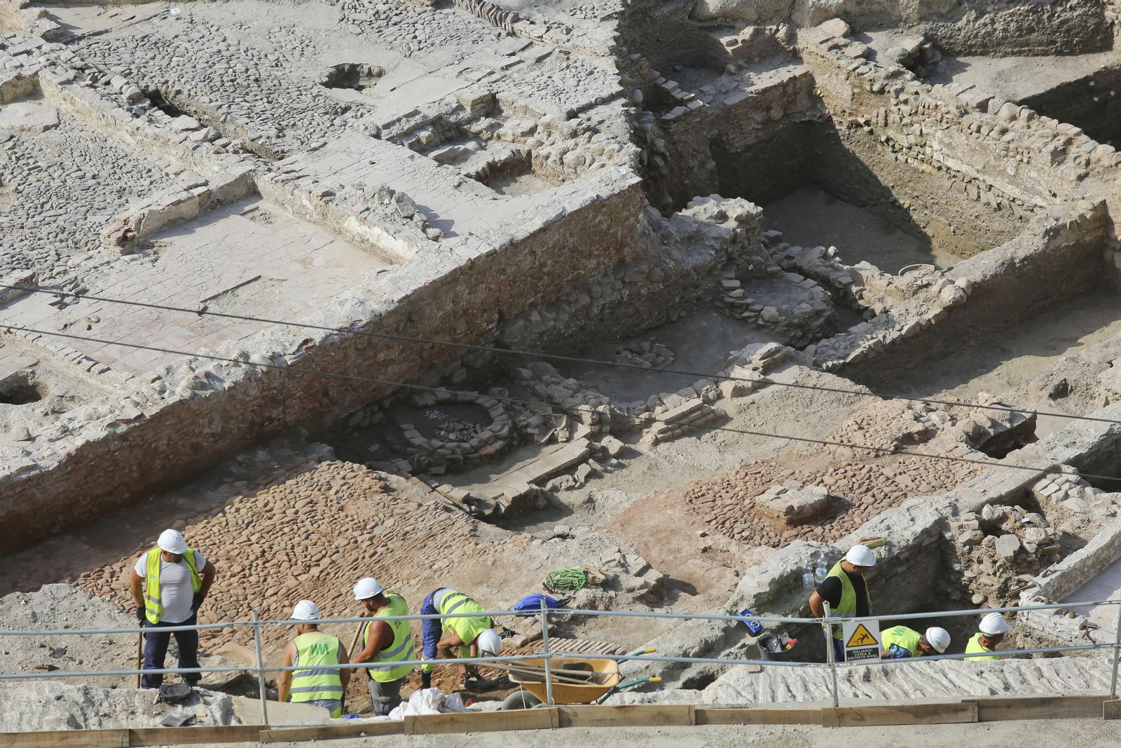 Las fotos de los restos arqueológicos en la obra del Metro de Málaga