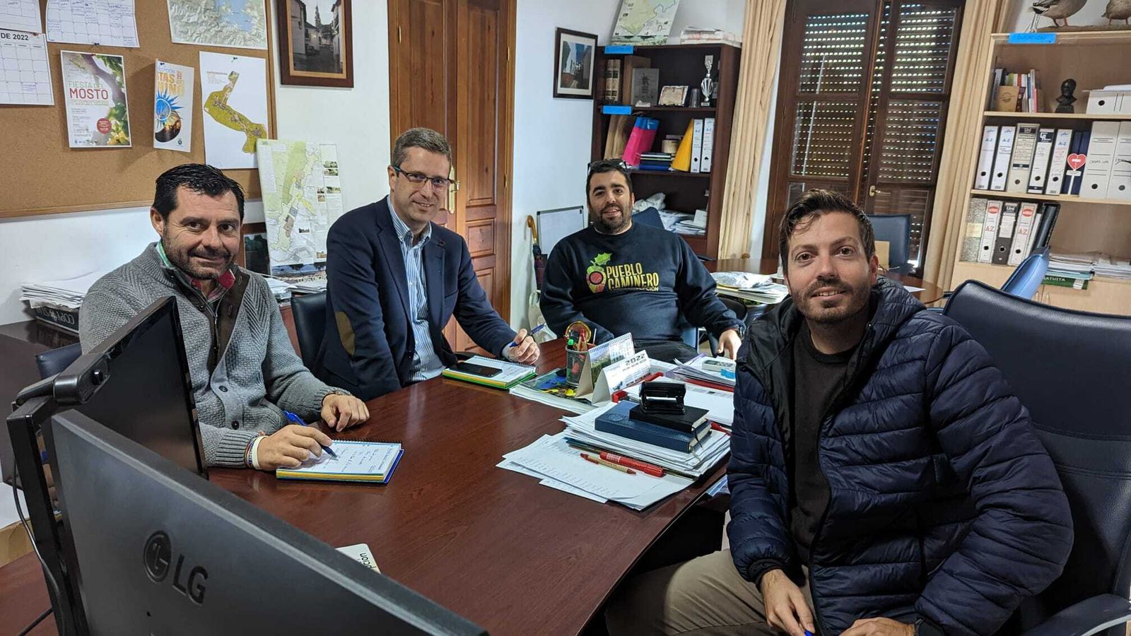 Imagen de la reunión mantenida.