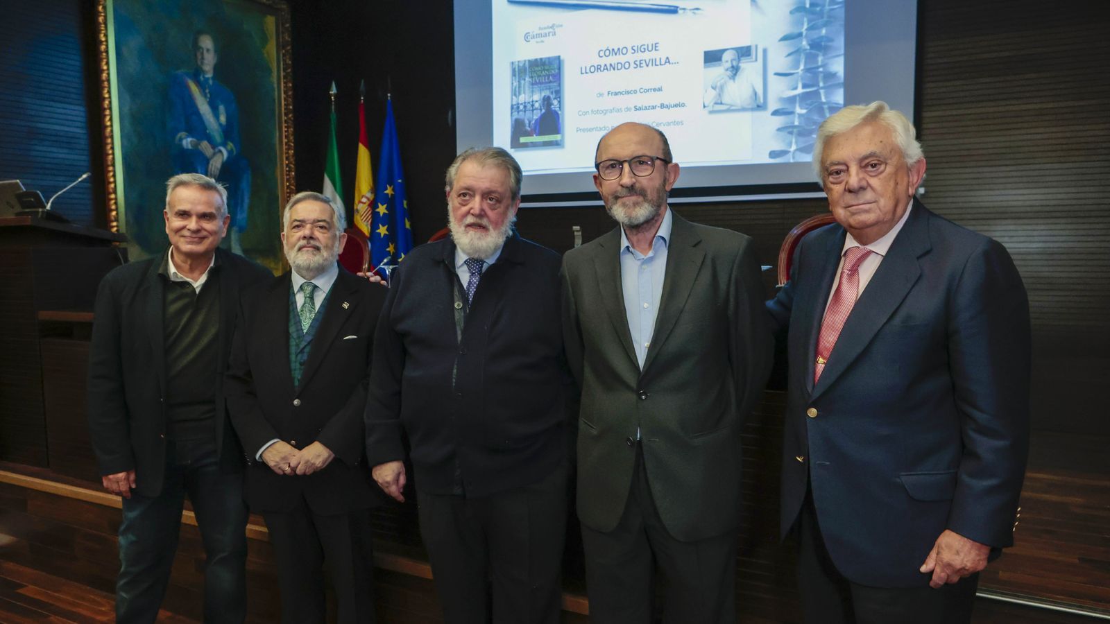 Cristóbal Cervantes, Fernando Salazar, Ángel Bajuelo, Francisco Correal y Francisco Herrero.