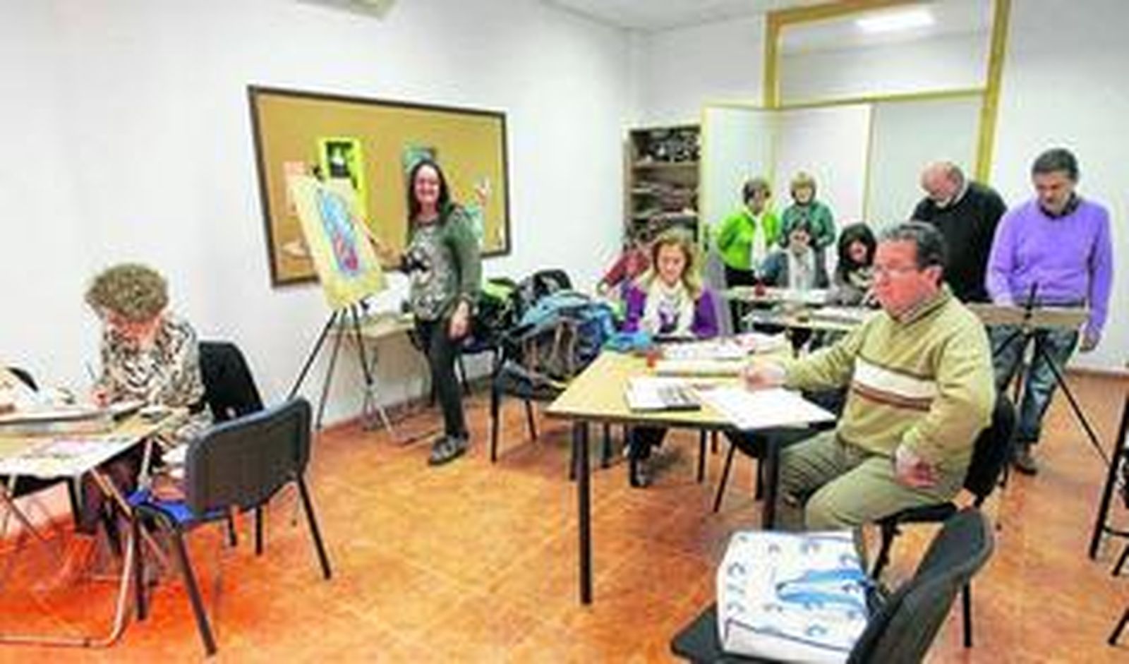 Julio Visconti transmite su sabiduría a una nueva generación acuarelista