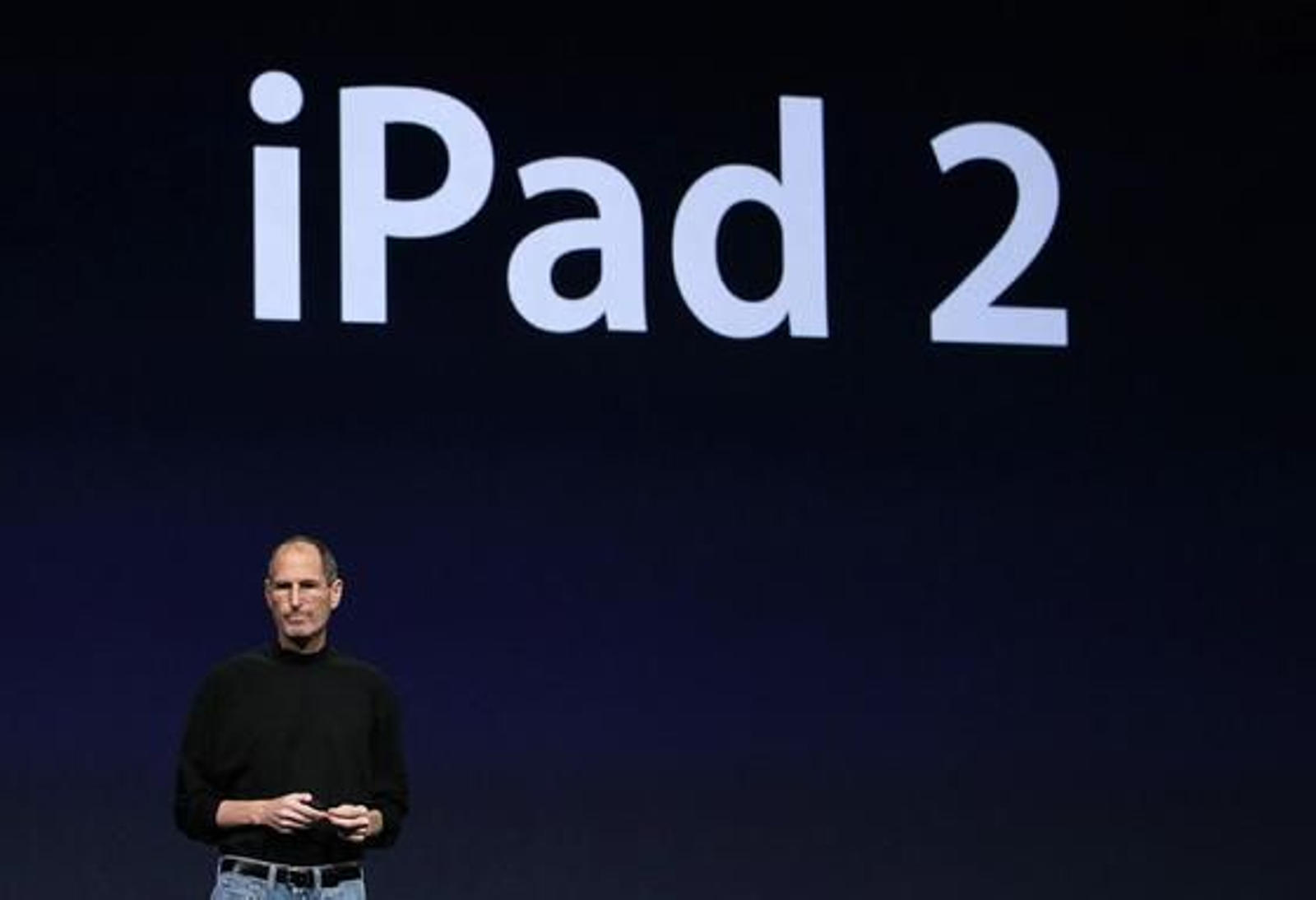Steve Jobs presenta el iPad 2, la nueva versión del 'tablet' de Apple.

Foto: AFP Photo