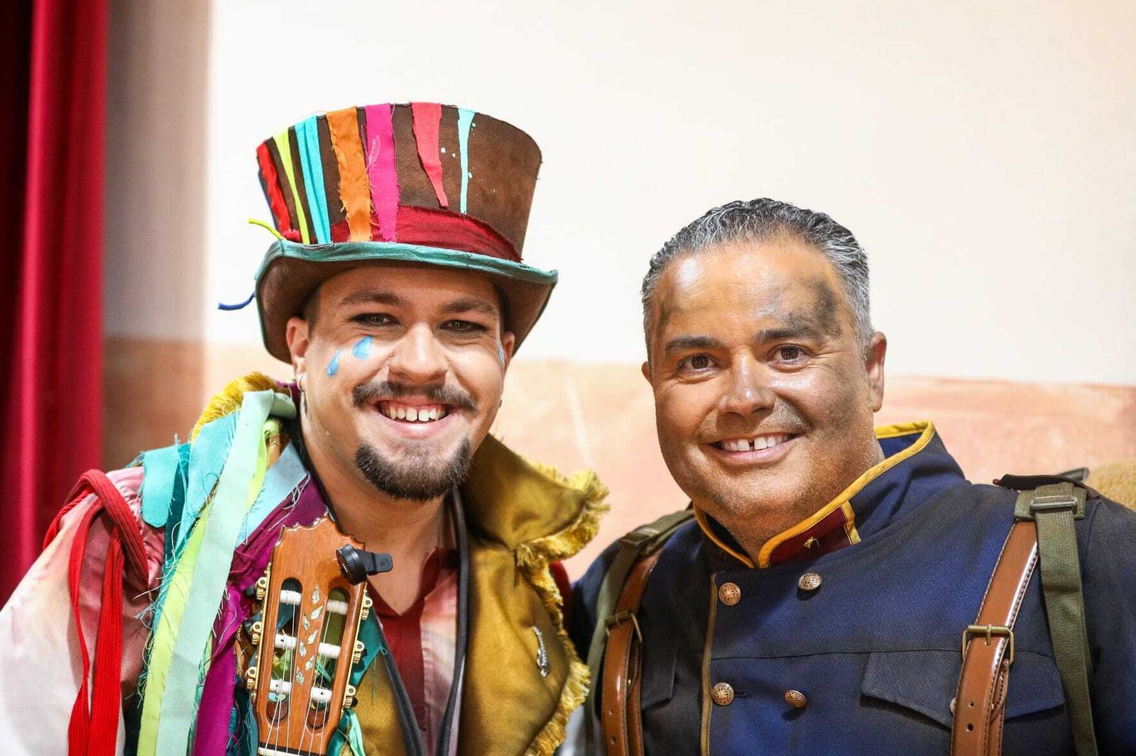 el ambiente en los camerinos del Falla