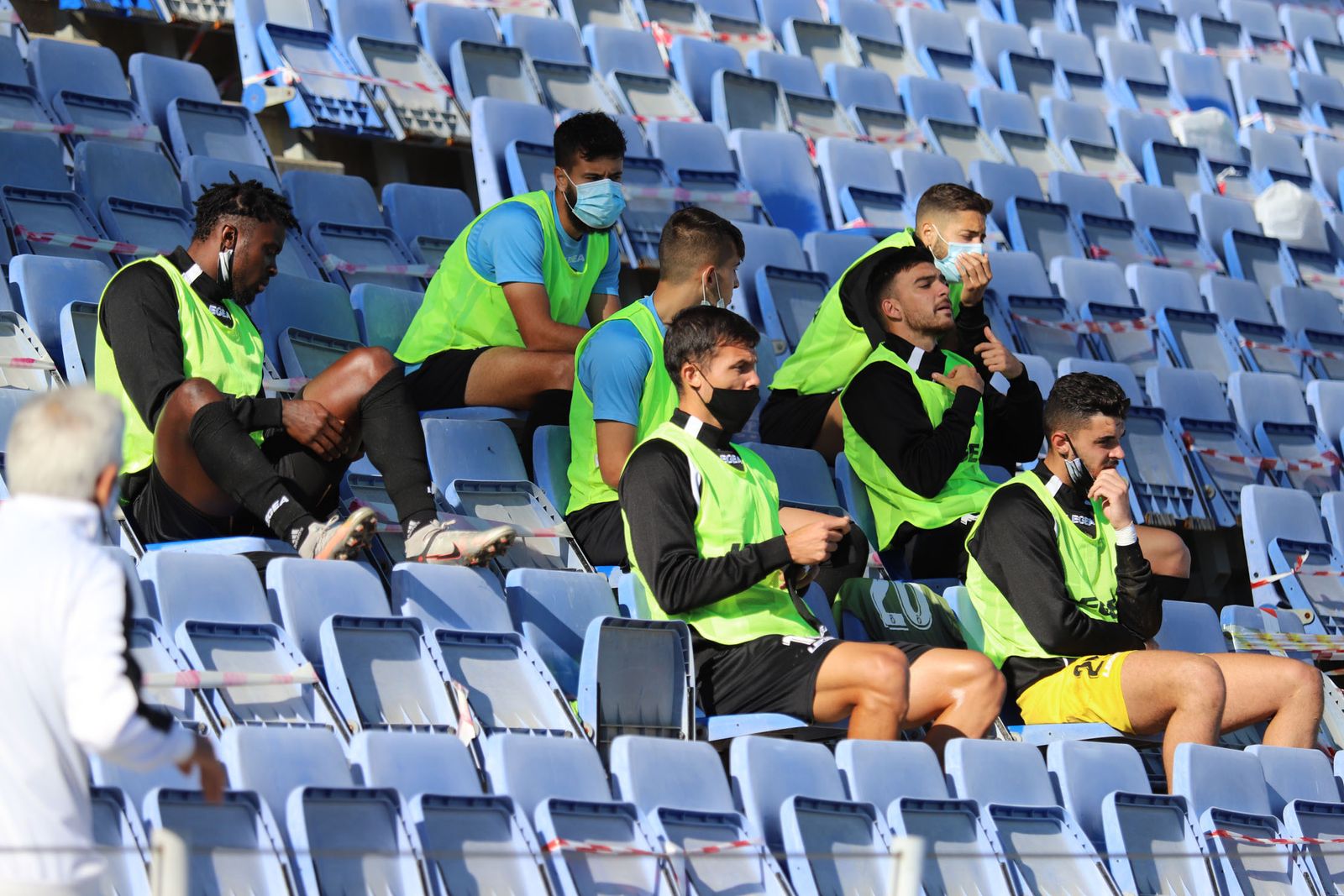 Las imágenes del Nuevo Colombino sin público por las restricciones del coronavirus